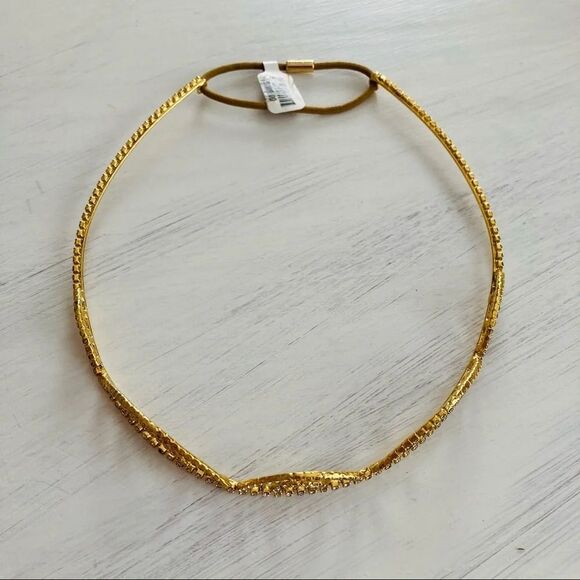 Anthropologie Jennifer Behr Elisabetta Tiara 12K Plated Gold